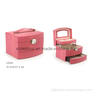Flexible Fashion PU Leather Jewelry Box (SJ0182)
